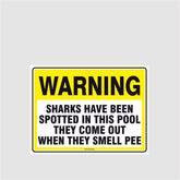 Custom Signs Personalized,Warning Sharks Spotted
